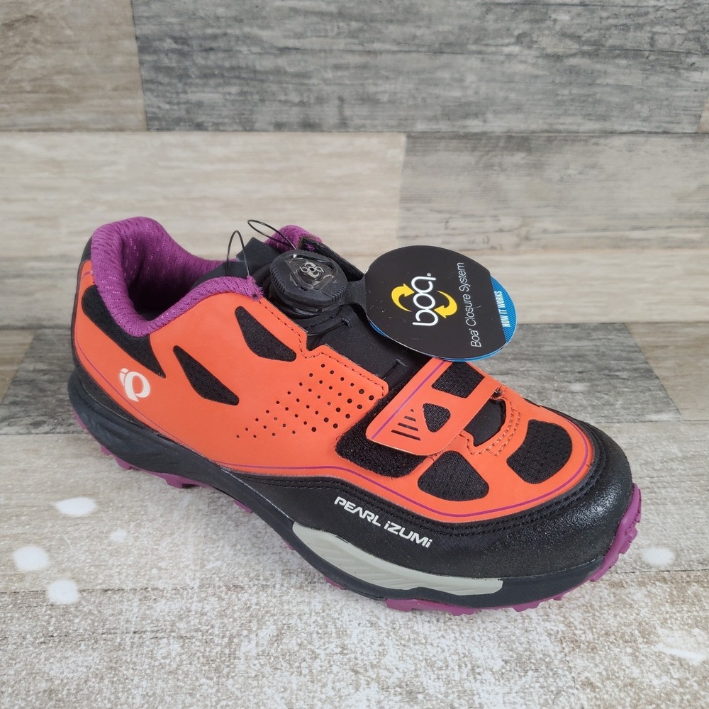 Pearl Izumi X-ALP Launch II Womens Cycling Shoes Sz 6 Clementine Purple Sneakers